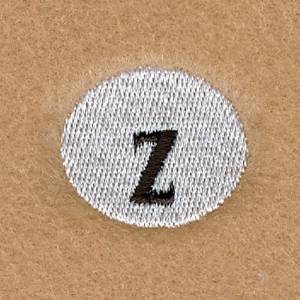 Picture of Snowball Alphabet Z Machine Embroidery Design