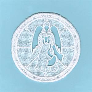 Picture of Accordion Lace Angel Machine Embroidery Design