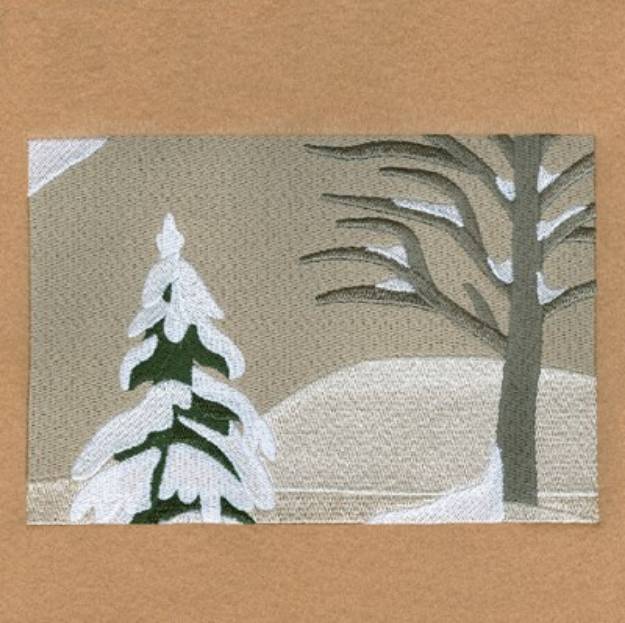 Picture of Winter Church Panel 6 Machine Embroidery Design