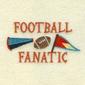 Picture of Football Fanatic Machine Embroidery Design