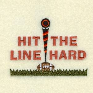 Picture of Hit the Line Hard Machine Embroidery Design