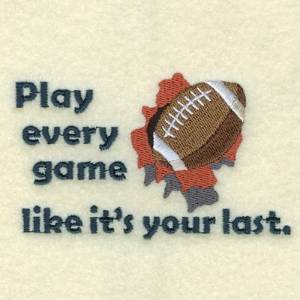 Picture of Play Every Game Machine Embroidery Design