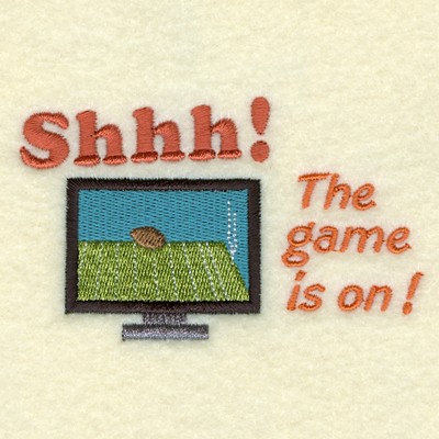 The Game Is On! Machine Embroidery Design