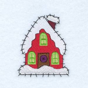 Picture of Winter Cottage Machine Embroidery Design