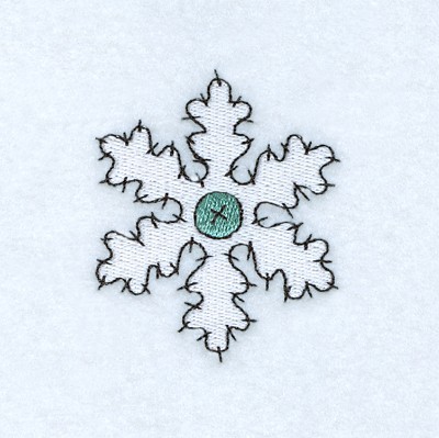 Winter Snowflake Machine Embroidery Design