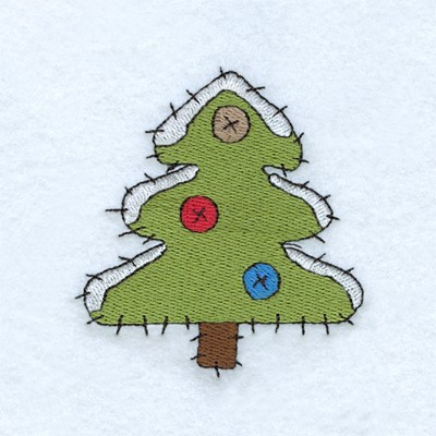 Winter Tree Machine Embroidery Design