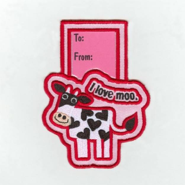 Picture of I Love Moo Machine Embroidery Design