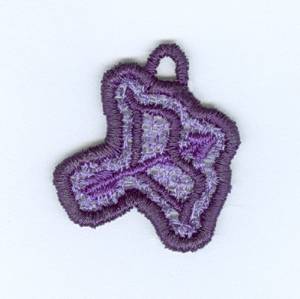 Picture of Bow Lace Charm Machine Embroidery Design