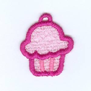 Picture of Cupcake Lace Charm Machine Embroidery Design