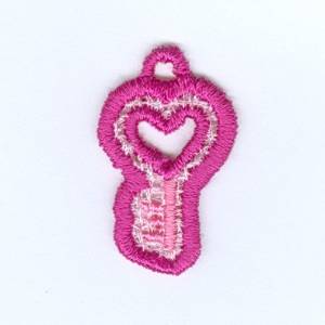 Picture of Key Lace Charm Machine Embroidery Design