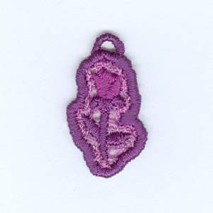 Picture of Rose Lace Charm Machine Embroidery Design