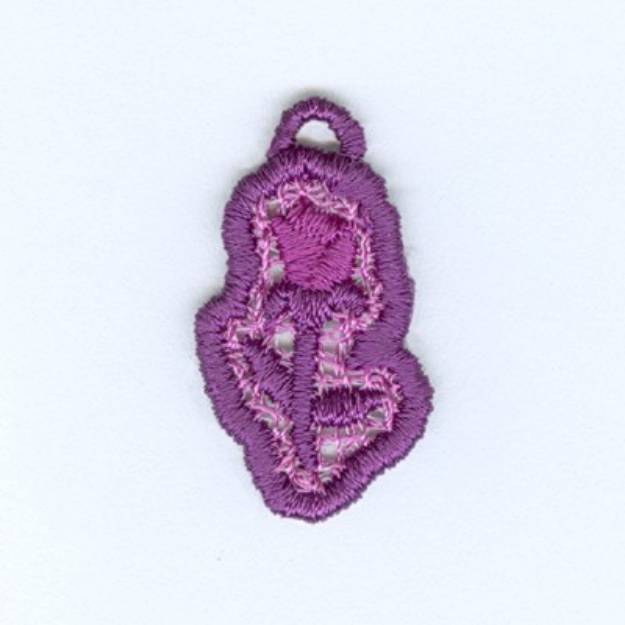 Picture of Rose Lace Charm Machine Embroidery Design