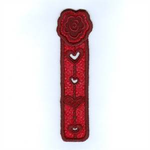 Picture of Flower Lace Bookmark Machine Embroidery Design