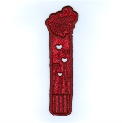 Ladybug Lace Bookmark Machine Embroidery Design