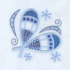 Picture of Jacobean Snowshoes Machine Embroidery Design