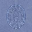 Picture of Embossed Monogram O Machine Embroidery Design