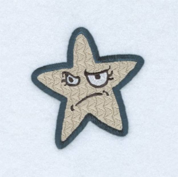 Picture of Angry Star Machine Embroidery Design