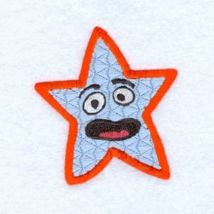 Picture of Shocked Star Machine Embroidery Design