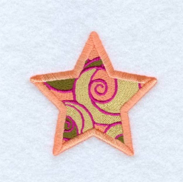 Picture of Funky Star Machine Embroidery Design