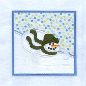 Picture of Snowchild Sliding Machine Embroidery Design