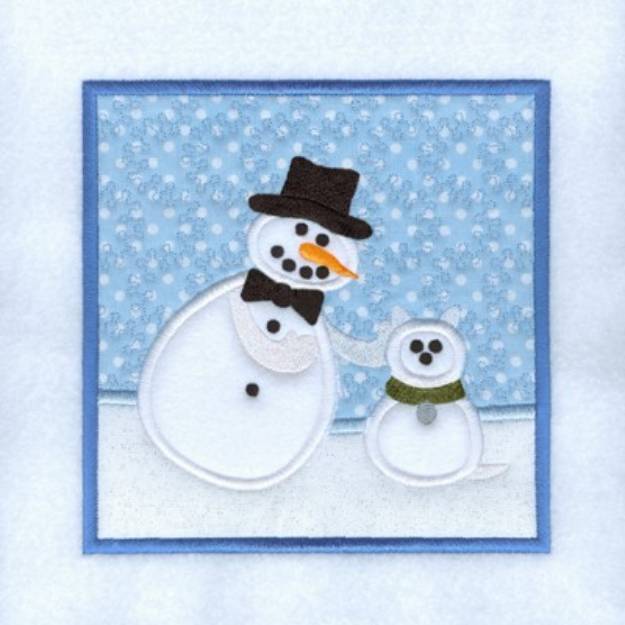 Picture of Snowdad with Pet Machine Embroidery Design