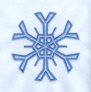 Picture of Snowflake Applique Machine Embroidery Design