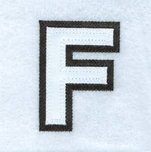 Picture of Applique Block Font Machine Embroidery Design