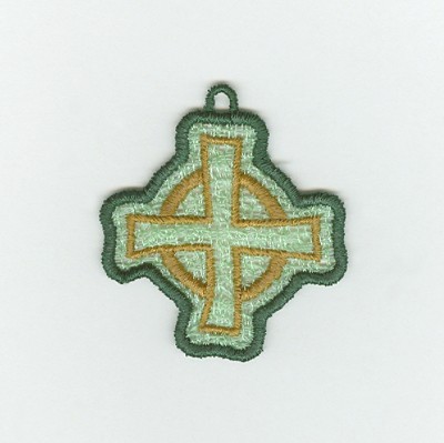 Irish Cross Charm Machine Embroidery Design