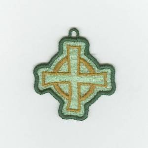 Picture of Irish Cross Charm Machine Embroidery Design