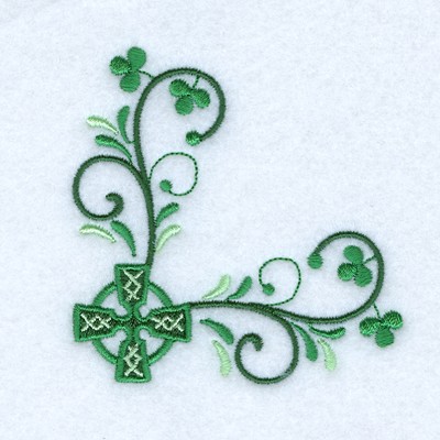 Irish Cross Corner Machine Embroidery Design