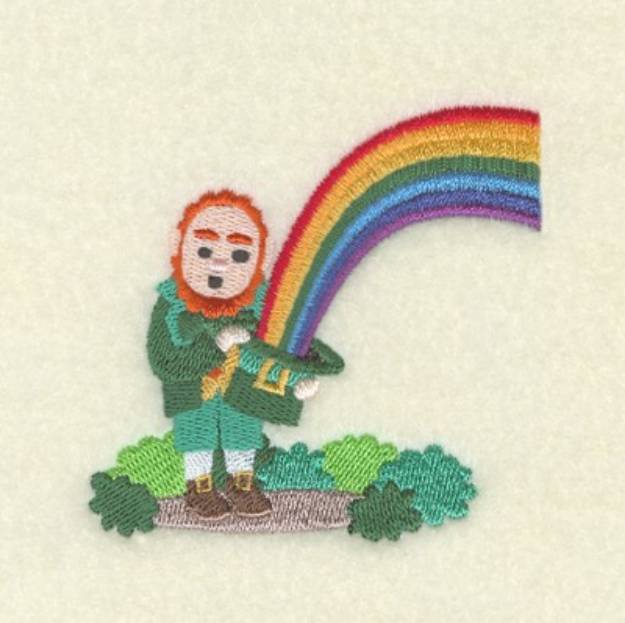 Picture of Lucky and Rainbow Machine Embroidery Design