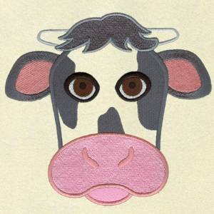 Picture of Cow Face Machine Embroidery Design