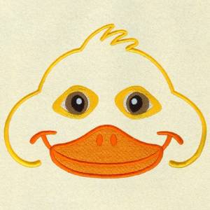 Picture of Duck Face Machine Embroidery Design