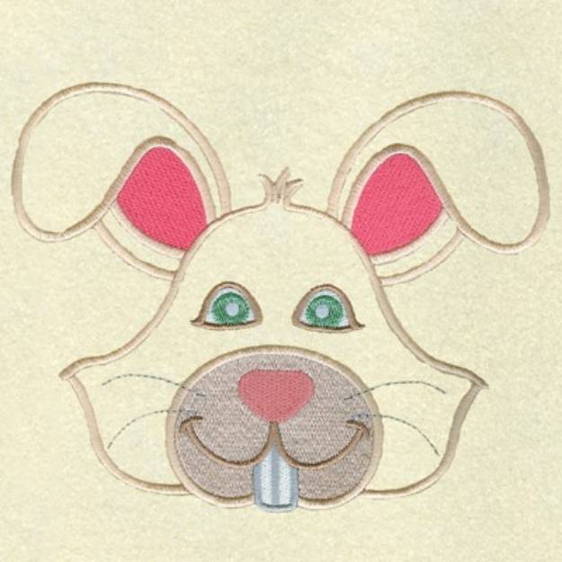Picture of Rabbit Face Machine Embroidery Design