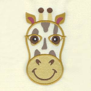 Picture of Giraffe Face Machine Embroidery Design