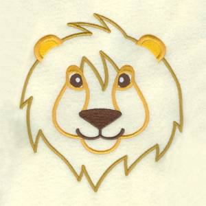 Picture of Lion Face Machine Embroidery Design