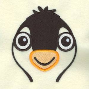 Picture of Penguin Face Machine Embroidery Design