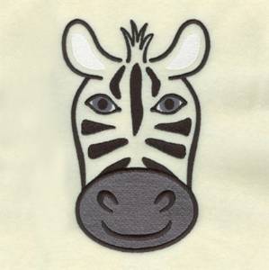 Picture of Zebra Face Machine Embroidery Design