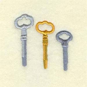 Picture of Antique Drawer Keys Machine Embroidery Design