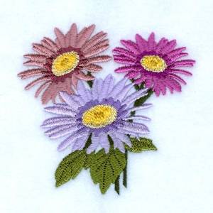 Picture of Asters Machine Embroidery Design