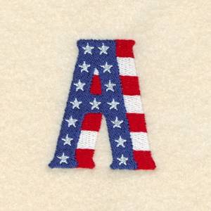 Picture of Patriotic A Machine Embroidery Design