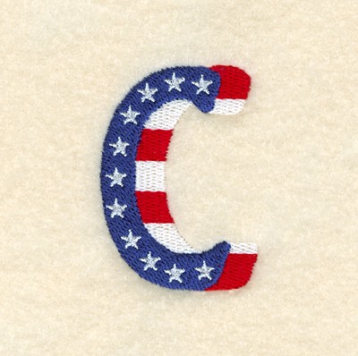 Patriotic C Machine Embroidery Design