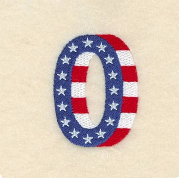 Picture of Patriotic O Machine Embroidery Design