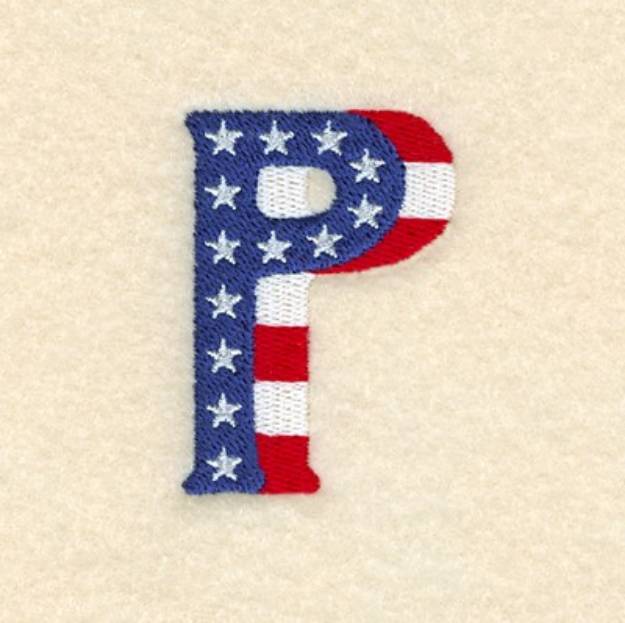 Picture of Patriotic P Machine Embroidery Design