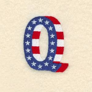 Picture of Patriotic Q Machine Embroidery Design