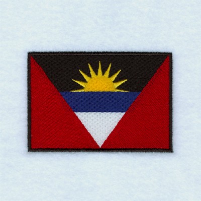 Antigua & Barbuda Flag Machine Embroidery Design