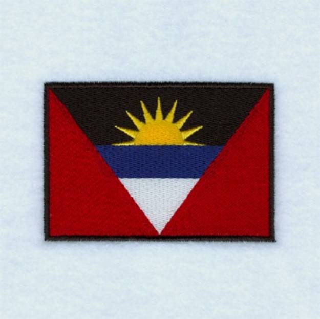Picture of Antigua & Barbuda Flag Machine Embroidery Design