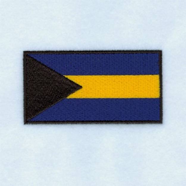 Picture of Bahamas Flag Machine Embroidery Design