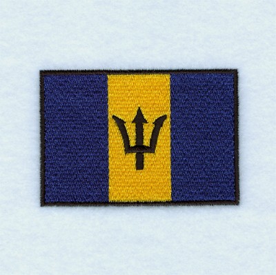 Barbados Flag Machine Embroidery Design