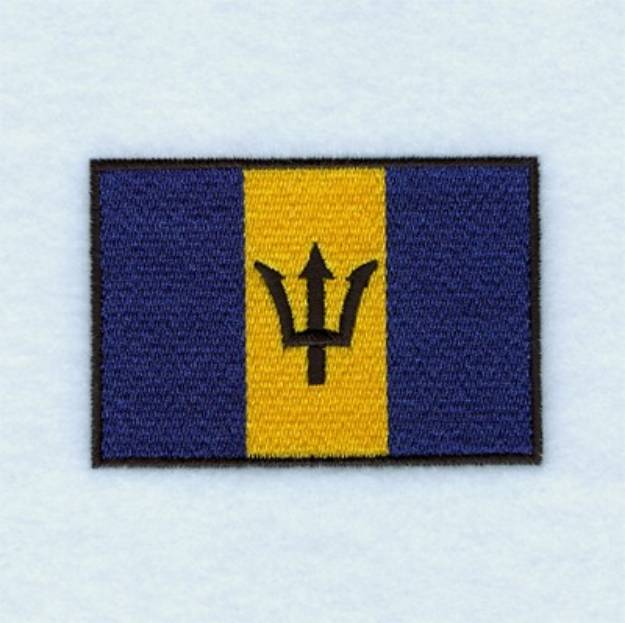 Barbados Flag Machine Embroidery Design | Embroidery Library at ...
